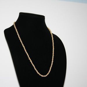 Vintage Jewelry - Vintage gold and pearl beaded necklace 24" Vintage Jewelry - Vintage gold and pearl beaded necklace 24"